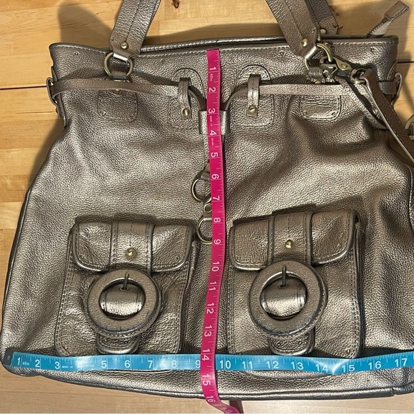 Elliott Lucca 'Estella' Gold-tone Leather Large Tote bag - Picture 12 of 16